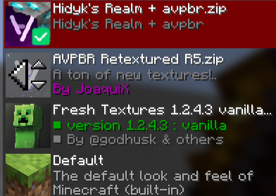 Right resoursepack order