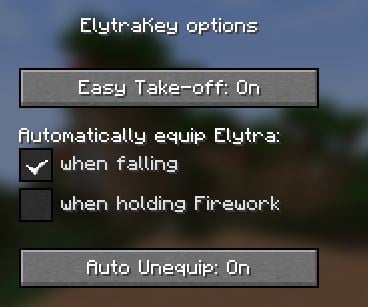 ElytraKey options screen