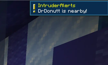 Example of the notification
