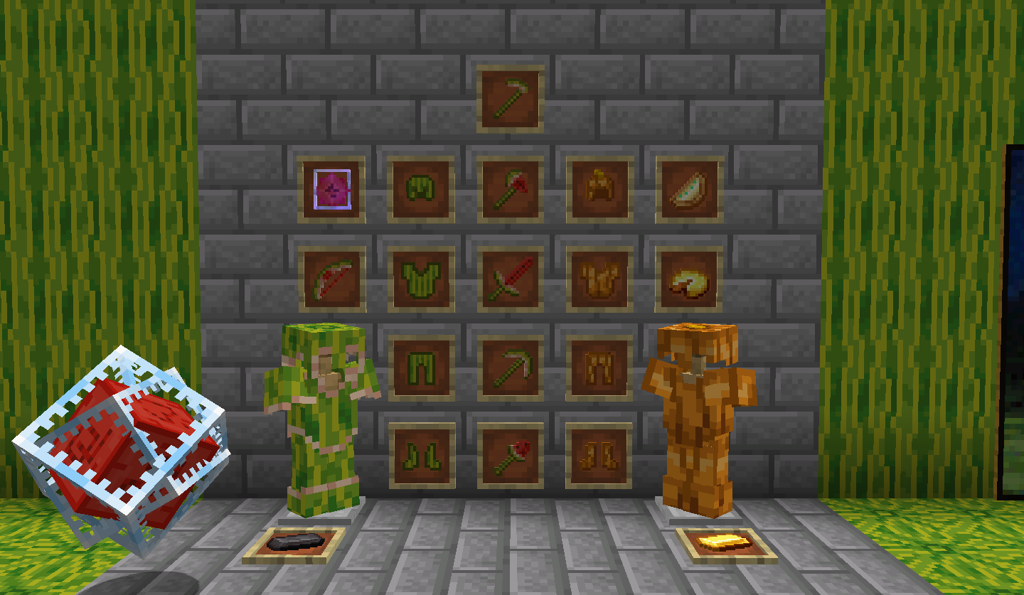 items,netherite and golden armor