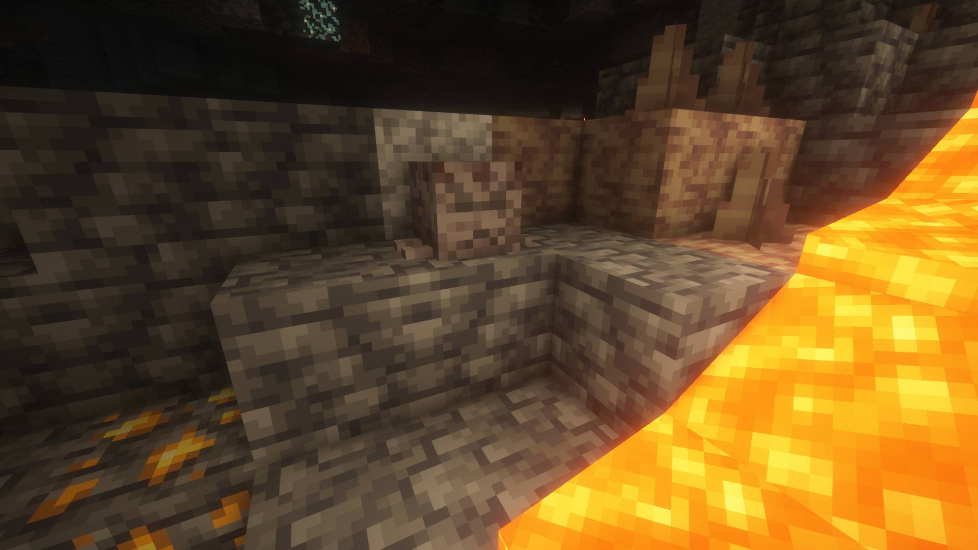 A Burnt Ghast in a cave