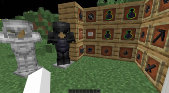 Items + netherite Armour