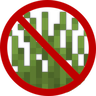 no grass