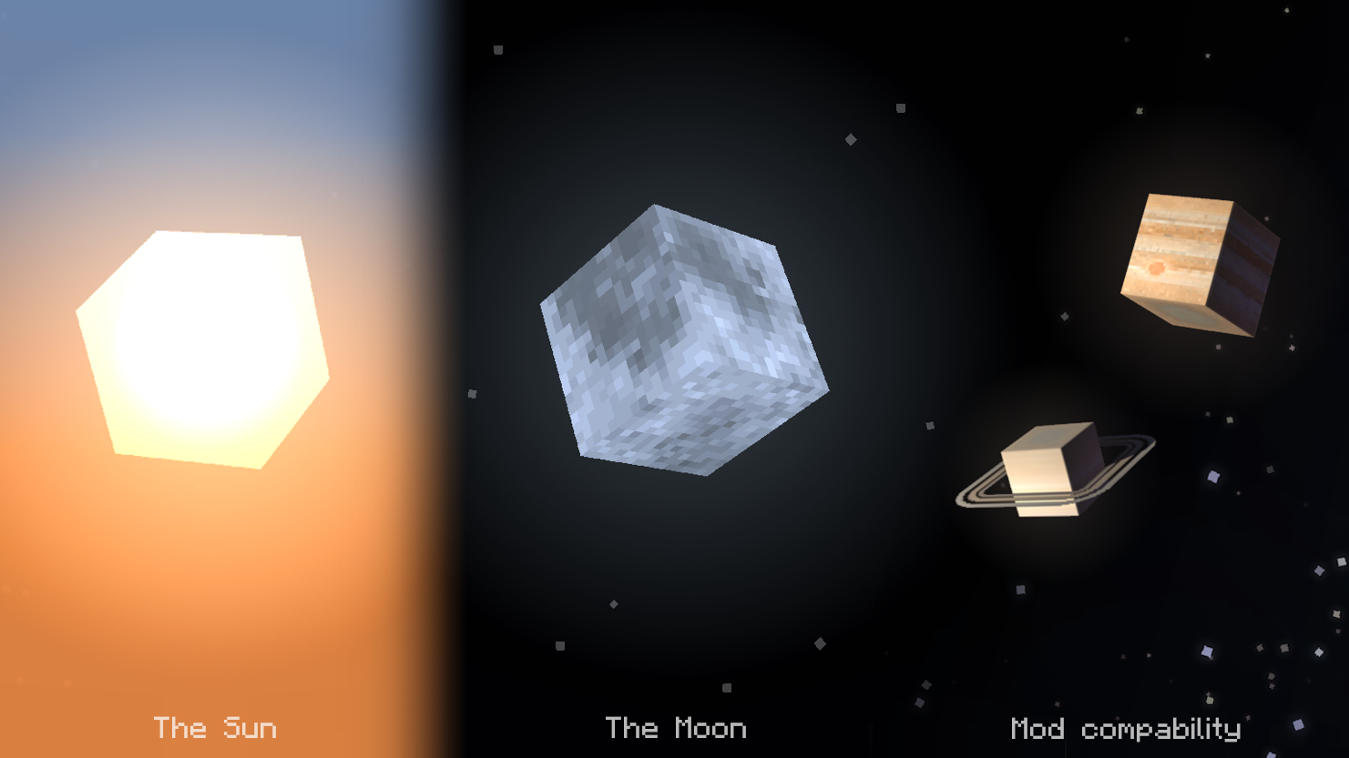 Cubic Sun & Moon - Minecraft Resource Pack
