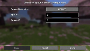Config Menu