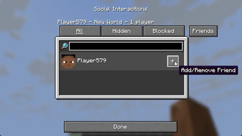 Adding friend