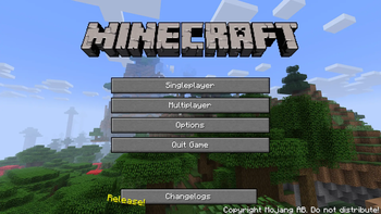 Main menu