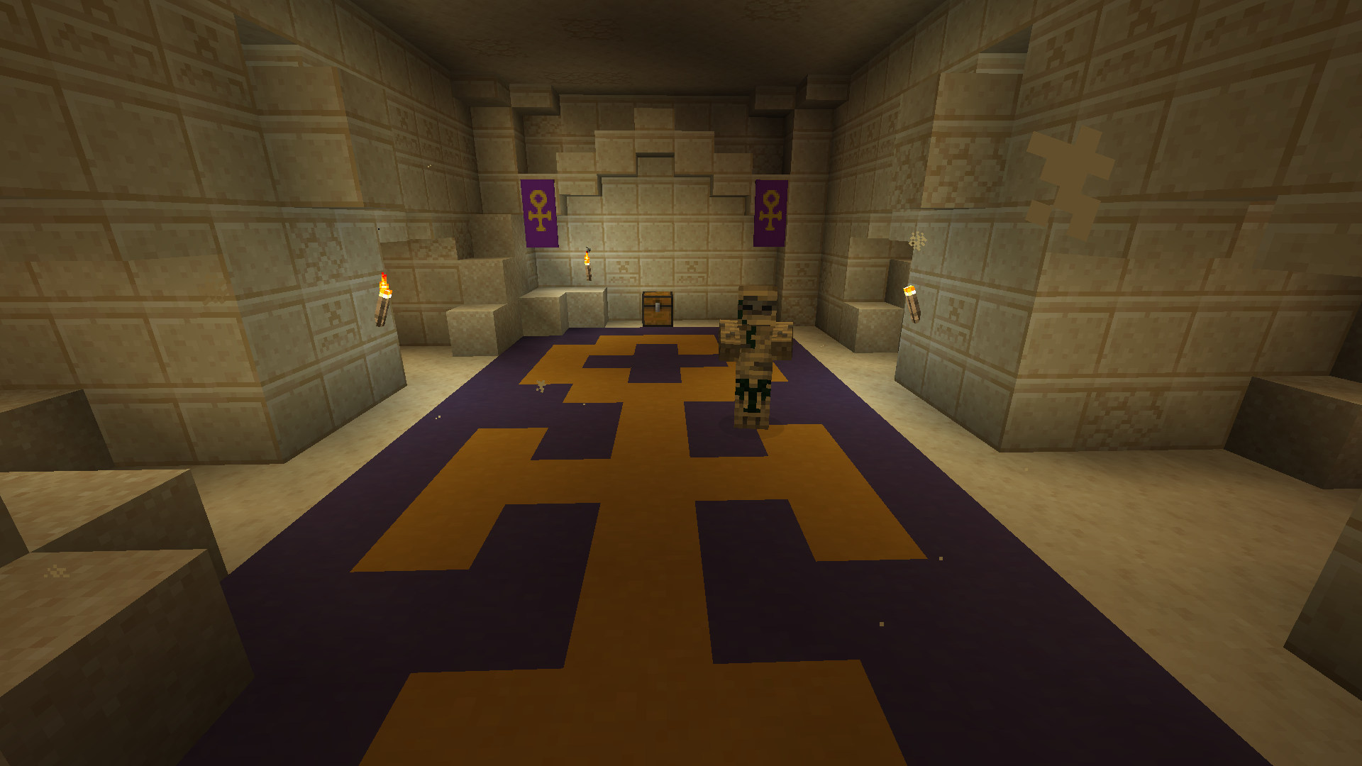 Inside the pyramid
