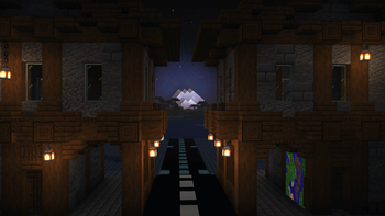 Old city at night