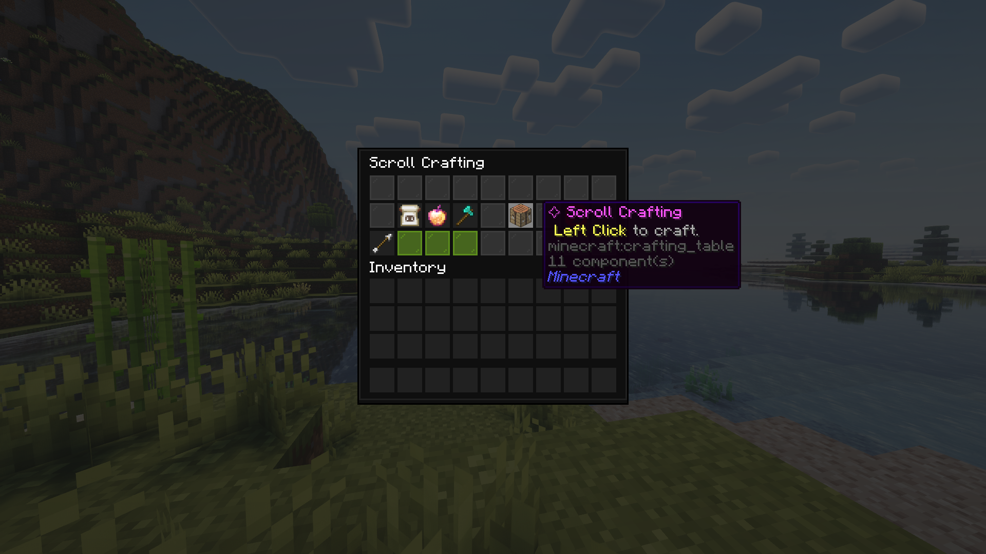 Scroll Crafting menu image