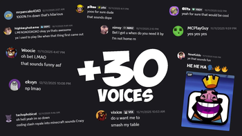 30+ Custom Voices and Sounds (I Got YouTubers To Voice)