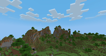 World generation changes from Cliff under a Tree