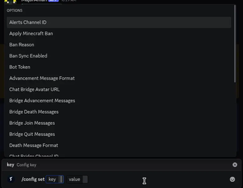 Discord slash-commands config editor