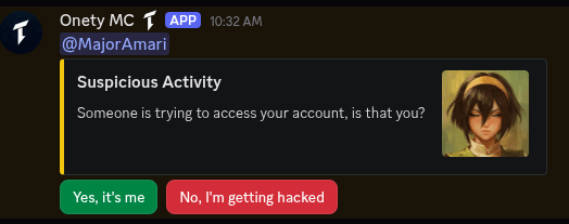 Allow/Ignore Suspicious activity