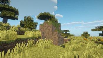 Golem in savanna