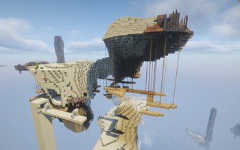 A suspended shaft under the Island