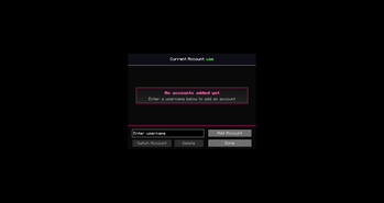 no accounts screen (accounts screen)