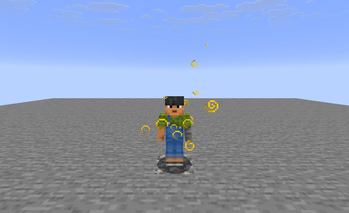 Player with strenght potion.