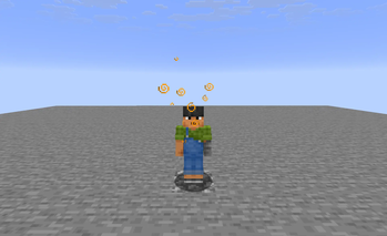 Player with fire resistance potion.