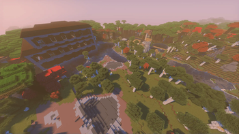 woodland mansion + village