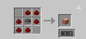 Command block recipe (1.2.0, useless in survival)