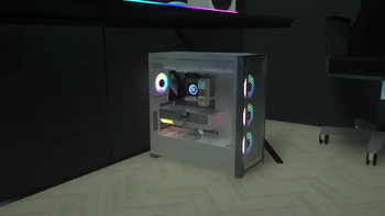 White Gaming PC (Corsair-inspired)