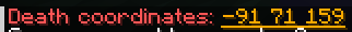 Death coordinates message