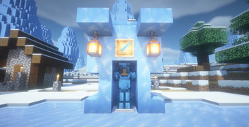 Blue Ice Armor and Sword