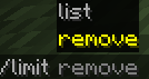 command list