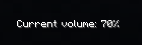 Volume adjustments