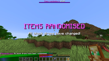 Drop randomisation notification