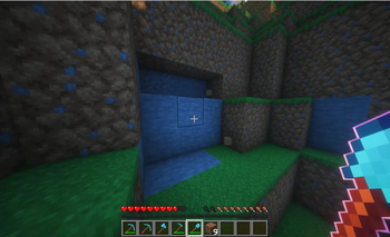 Excavator enchant example on shovel (after)