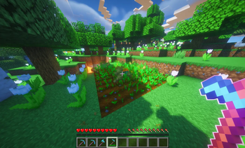 Harvest enchant example (after)