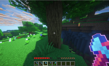 Lumberjack enchant example (before)