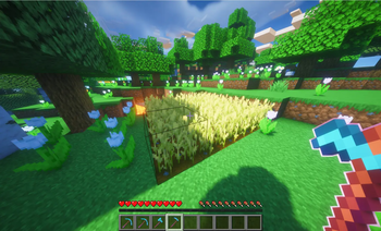 Harvest enchant example (before)