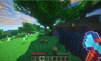 Lumberjack enchant example (after)
