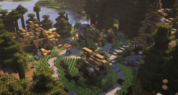 Japanese ruined village