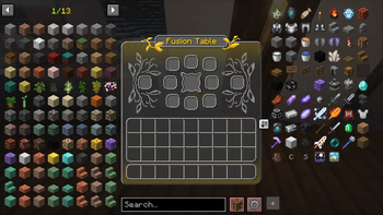 Fusion table interface