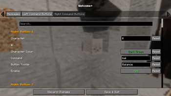 Right Command Button Settings