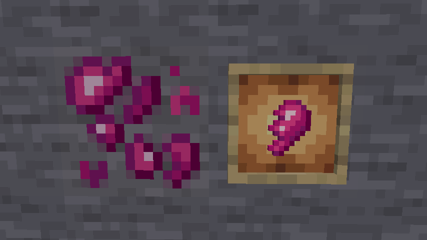 Heart Crystal Ore and Heart Shard
