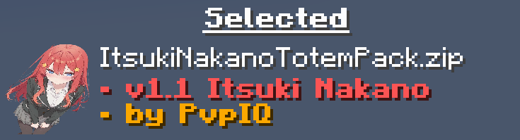 ItsukiNakanoTotemPack — screenshot 2