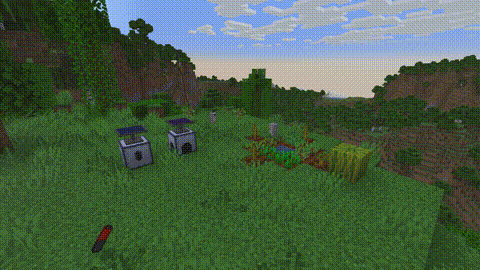 2 Iron robots working very hard