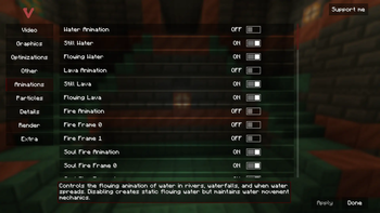 VulkanMod Extra GUI