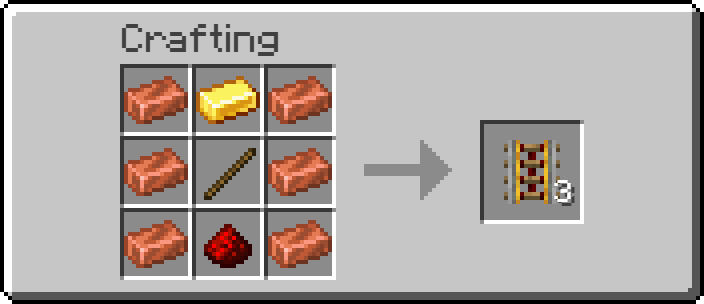Powered Rail Recipe