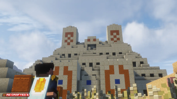 The Player Entering a Desert Piramid