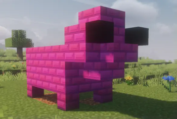 A Modded Pig Statue