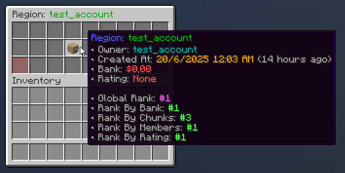 Region Info