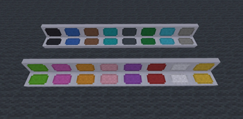 all color variants of flat modern seats