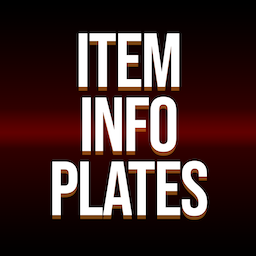 Item Info Plates