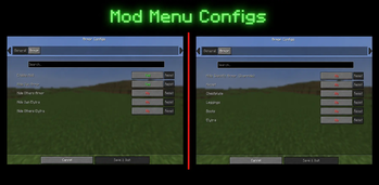 Mod Menu Configuration